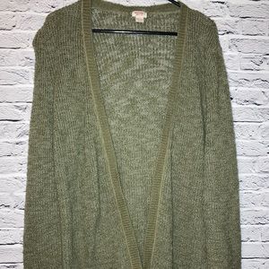 Mossimo Green Cardigan
